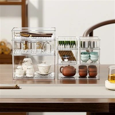 Desktop Tea Set Storage Box