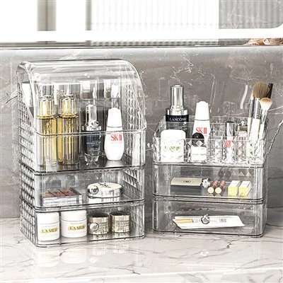 Diamond Pattern Dustproof Makeup Box