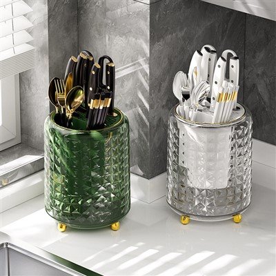 Diamond Pattern Rotating Knife Rack
