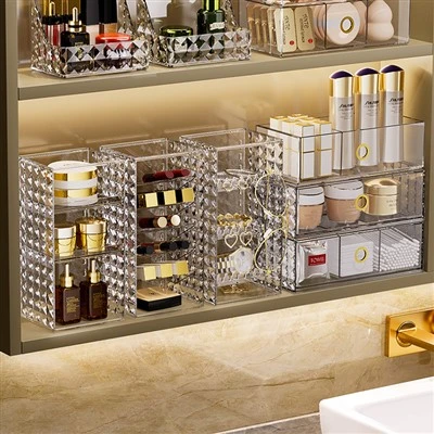 Mirror Cabinet Vertical Storage Rack